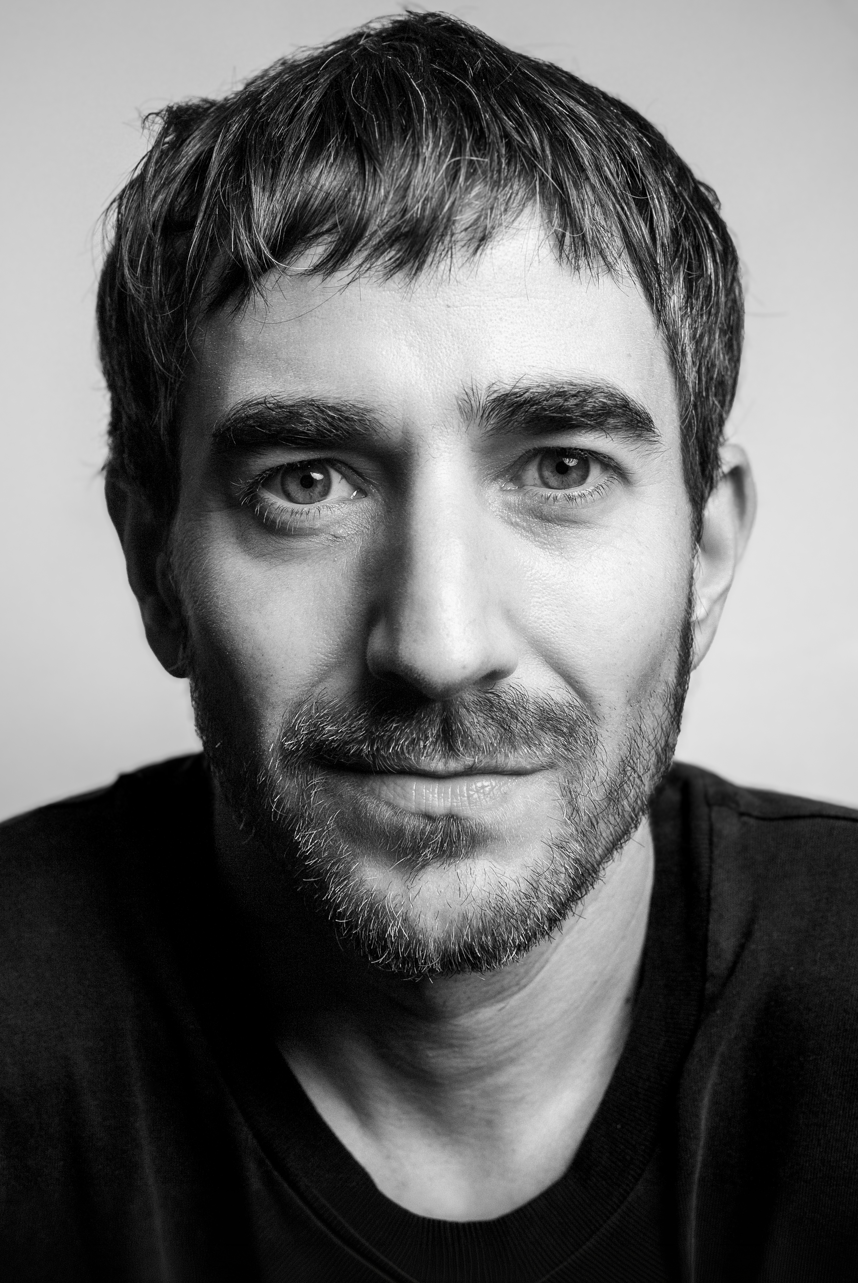 Black-and-white portrait of Cristo Montt